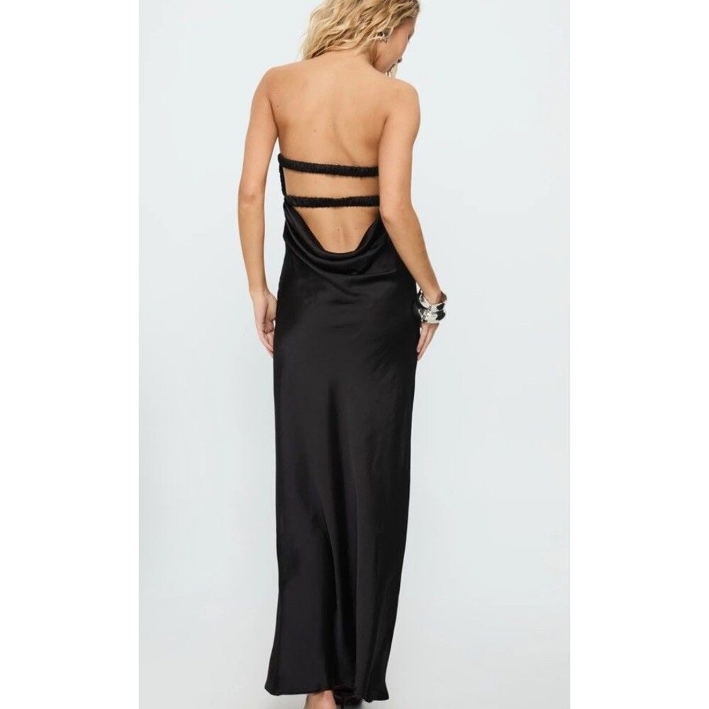 NWT Princess Polly Faviola Strapless Maxi Dress Blue Size 8 Sleeveless - Picture 3 of 7